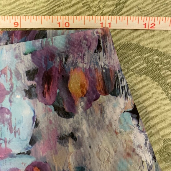 RBX Brush Stroke Paint Splatter Print Watercolor Colorful Leggings Sz S P SP - Picture 11 of 16